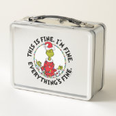 Grinch | Everything's Fine Metall Brotdose (Rückseite)
