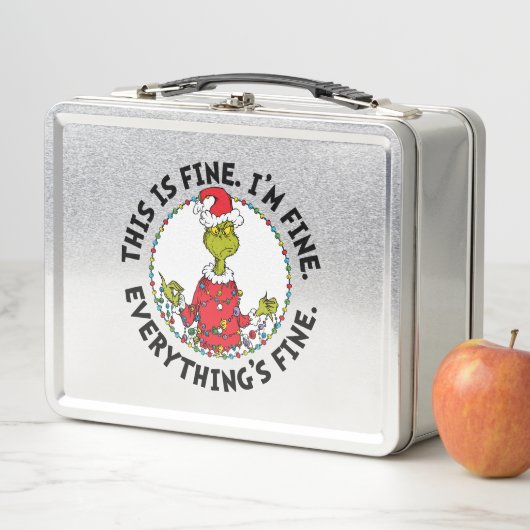 Grinch | Everything's Fine Metall Brotdose (Beispiel)