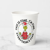 Grinch | Everything's Fine Pappbecher (Rückseite)