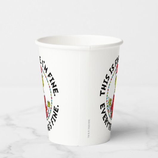 Grinch | Everything's Fine Pappbecher (Rechts)