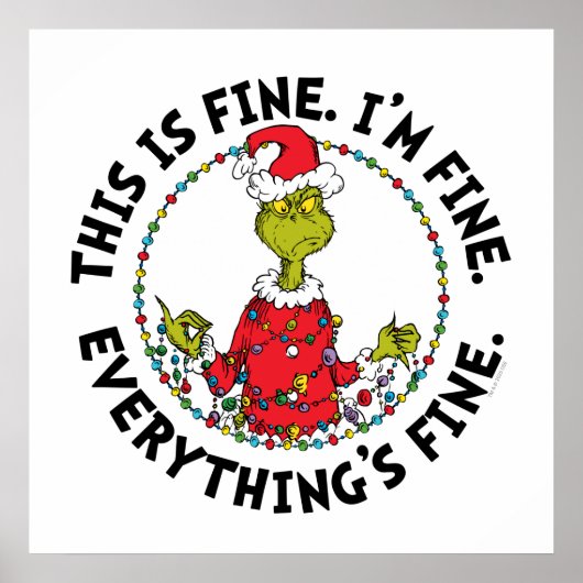 Grinch | Everything's Fine Poster (Vorne)