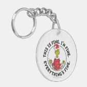 Grinch | Everything's Fine Schlüsselanhänger (Vorderseite links)