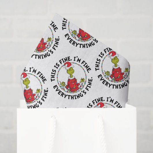 Grinch | Everything's Fine Seidenpapier (Geschenktüte)