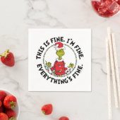 Grinch | Everything's Fine Serviette (Beispiel)
