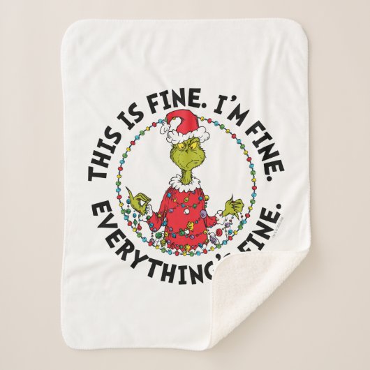 Grinch | Everything's Fine Sherpadecke (Vorderseite)