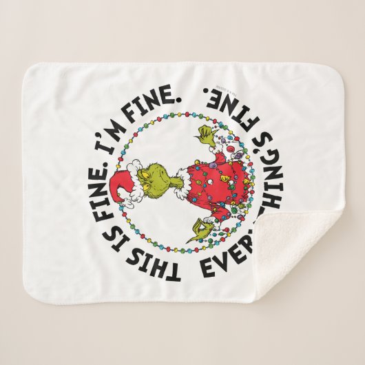 Grinch | Everything's Fine Sherpadecke (Vorderseite (Horizontal))
