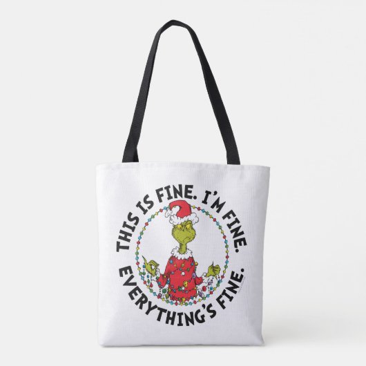 Grinch | Everything's Fine Tasche (Rückseite)