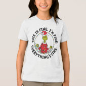 Grinch | Everything's Fine Tri-Blend Shirt (Vorderseite)