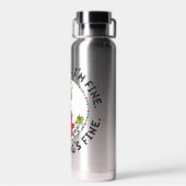 Grinch | Everything's Fine Trinkflasche (Rückseite)
