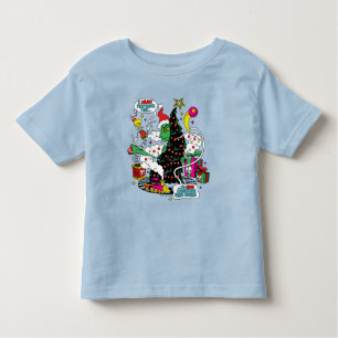 Grinch farbenfrohe Weihnachtsgrafik Kleinkind T-shirt