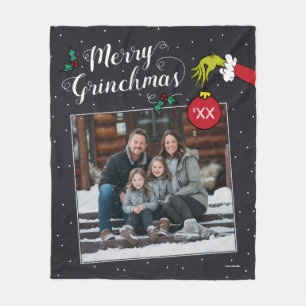 Grinch Frohe Grinch-Weihnachten Familienfoto Weihn Fleecedecke