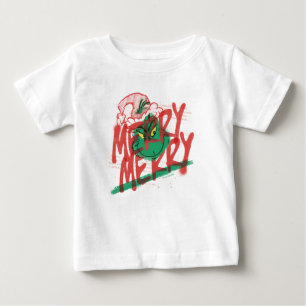 Grinch Fröhliches Grunge-Grafik Baby T-shirt