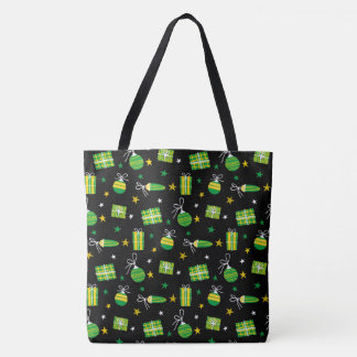 Grinch Grünes Weihnachtsdekor Muster Tasche