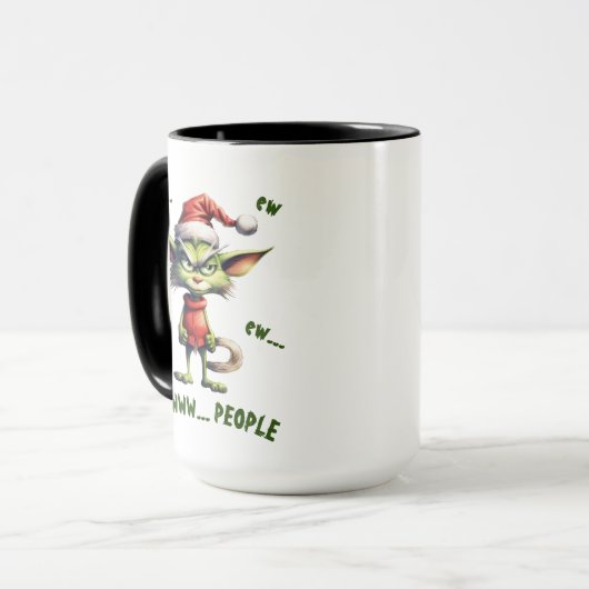Grinch-Guide to Mornings Cup Tasse (Vorderseite Links)