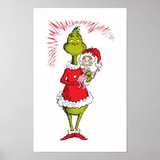 Grinch hält Cindy Lou Who Poster (Vorne)