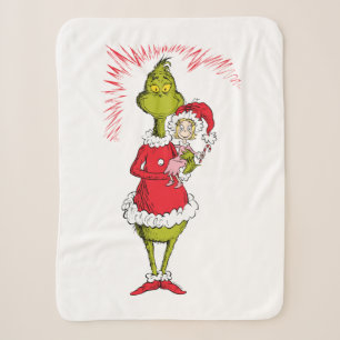 Grinch hält Cindy Lou Who Sherpadecke