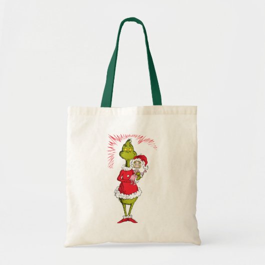 Grinch hält Cindy Lou Who Tragetasche (Vorne)