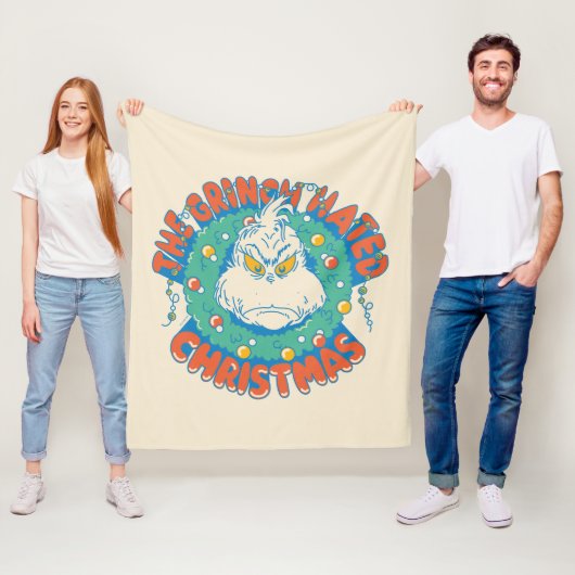 Grinch hasste Weihnachten Fleecedecke (Beispiel)