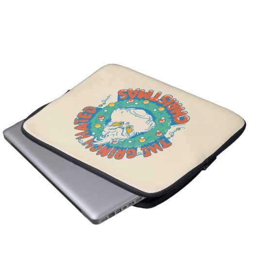 Grinch hasste Weihnachten Laptopschutzhülle (Vorne Knopf)