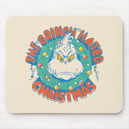 Grinch hasste Weihnachten Mousepad (Vorne)