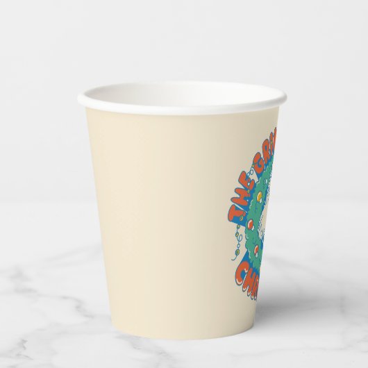 Grinch hasste Weihnachten Pappbecher (Vorderseite)