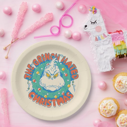 Grinch hasste Weihnachten Pappteller (Party)