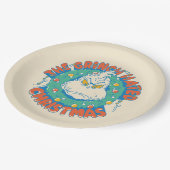 Grinch hasste Weihnachten Pappteller (Schrägansicht)