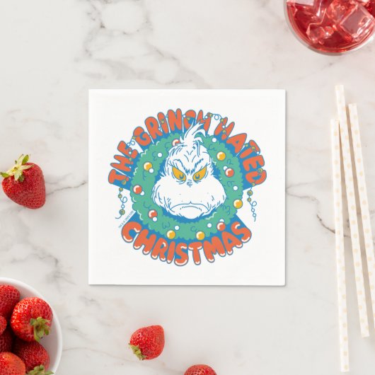 Grinch hasste Weihnachten Serviette (Beispiel)