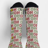 Grinch Ho Ho Ho Muster Socken (Oben)