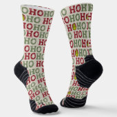 Grinch Ho Ho Ho Muster Socken (Gewinkelt)