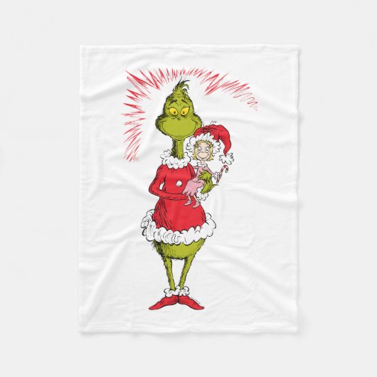 Grinch Holds Cindy Lou Who Fleecedecke (Vorderseite)