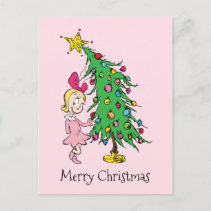 Grinch Ich bin Cindy-Lou Who gut gewesen Feiertagspostkarte