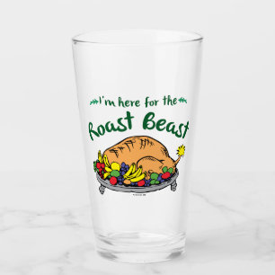 Grinch Ich bin hier für das Braten-Biest-Zitat Glas