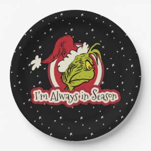 Grinch   Ich bin immer in Saison Pappteller