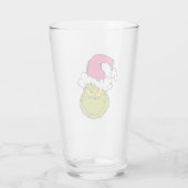Grinch in Pink Santa Hat Glas (Rückseite)
