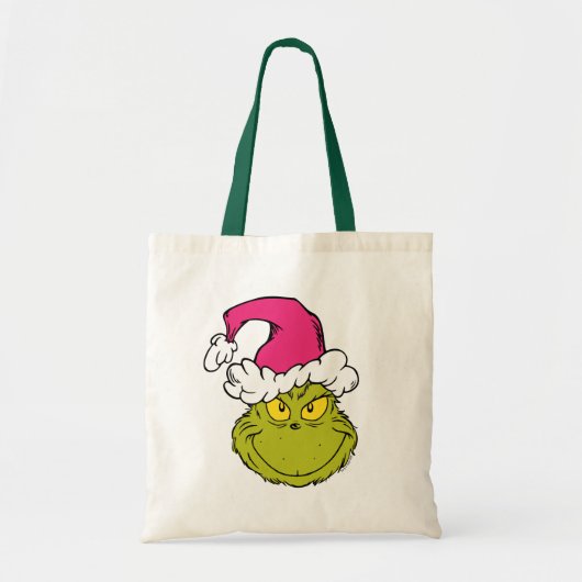 Grinch in Pink Santa Hat Tragetasche (Vorne)