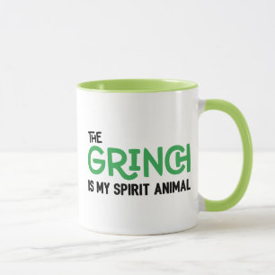 Grinch ist mein Seelentier Zitat Tasse