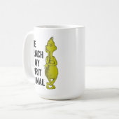 Grinch ist mein Spirit Animal Kaffeetasse (Vorderseite Links)