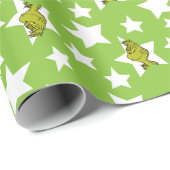 Grinch-Luaga-Sternen-Muster Geschenkpapier (Rolleneckpunkt)
