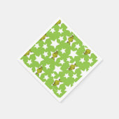 Grinch-Luaga-Sternen-Muster Serviette (Ecke)