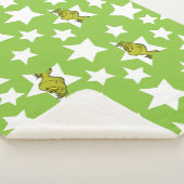 Grinch-Luaga-Sternen-Muster Sherpadecke (3/4)