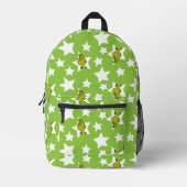 Grinch-Luaga-Sternenmuster Bedruckter Rucksack (Vorderseite)