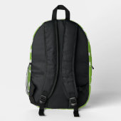 Grinch-Luaga-Sternenmuster Bedruckter Rucksack (Rückseite)
