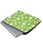 Grinch-Luaga-Sternenmuster Laptopschutzhülle (Vorne Knopf)