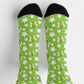 Grinch-Luaga-Sternenmuster Socken (Oben)