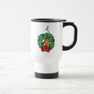 Grinch Max-Christmas-Kranz Reisebecher