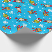Grinch, Max & Cindy-Lou, der das Muster schneebebe Geschenkpapier (Ecke)