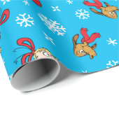 Grinch, Max & Cindy-Lou, der das Muster schneebebe Geschenkpapier (Rolleneckpunkt)