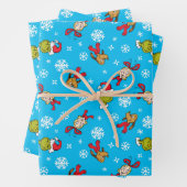 Grinch, Max & Cindy-Lou, der das Muster schneebebe Geschenkpapier Set (Beispiel)
