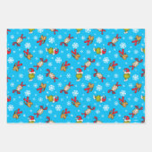 Grinch, Max & Cindy-Lou, der das Muster schneebebe Geschenkpapier Set (Vorderseite)